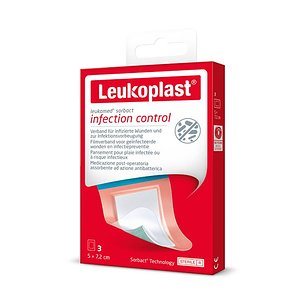 Curativo Leukomed Sorbact 5 x 7,2 cm 3 Unidades