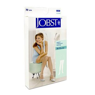 Meia longa de renda Jobst 70 preta T2