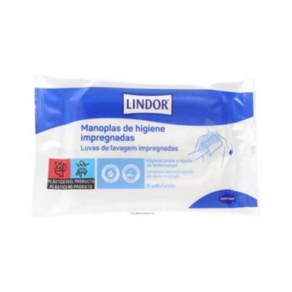 Lindor Skin Impregnated Mittens 8 Units