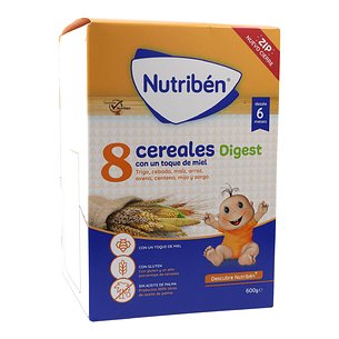 Nutriben 8 Cereals and Honey Digest 600 g