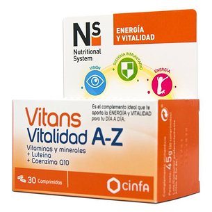 Ns Vitans Vitality Az 30 comprimidos