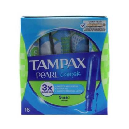 Tampones Tampax Compak Pearl Super 16 Units