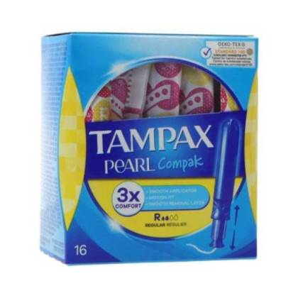 Tampones Tampax Compak Pearl Regular 16 Einheiten