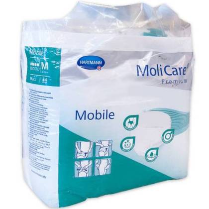 Molicare Premium Mobile 5 Tropfen Größe M 14 Einheiten