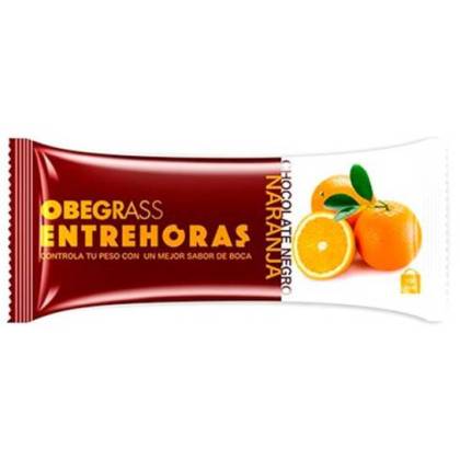 Obegrass Entrehoras Barrinhas 30 G Chocolate Preto E Laranja 20 Unidades