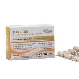 Hidrotelial Kalogen Cabelo e Unhas 30cápsulas