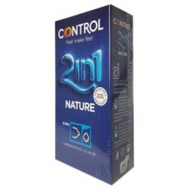 Control Condoms Nature 2 In 1 + Lub Gel 6 Units