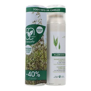 Klorane Dry Shampoo with Oatmeal and Natural Ceramide 2x150ml Promo