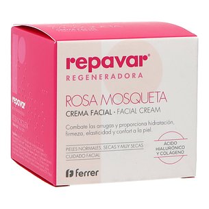 Repavar Creme Facial Regenerador Antienvelhecimento com Rosa Mosqueta 50ml