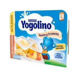 Nestle Yogolino Suave Y Cremoso Platano Melocoton 6x60 g