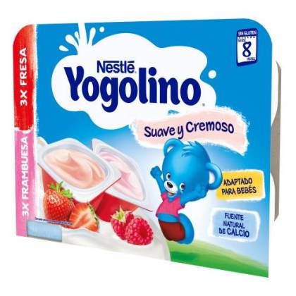 Nestle Yogolino Suave Y Cremoso Erdbeere Himbeere 6x60 G
