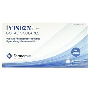 Colírio seco Ivision 0,5ml x 20 unidades