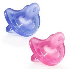 Chicco Physio Todogoma Silicone Pacifier Blue Pink 6-12m 2 Units