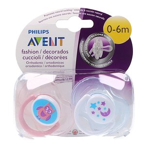 Avent Silikon Fashion Kieferorthopädischer Schnuller 06 M 