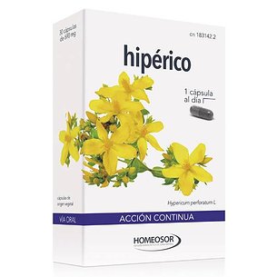 Hiperico Accion Continua 30 Caps 690mg Soria Nat