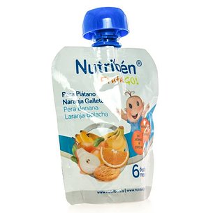 Nutriben Fruta Go Pera Platano Naranja Y Galleta