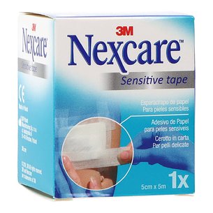 Fita adesiva de papel branco Nexcare 5mx5cm