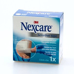 Fita adesiva de papel branco Nexcare 5mx2,5cm