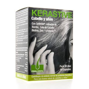 Kerastive Hair and Nails Vegetal 60 Cápsulas