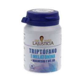 Triptófano Com Melatonina Magnésio E Vitamina B6 60 Comprimidos Lajusticia
