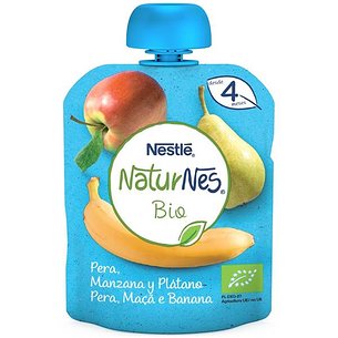 Nestle Naturnes Bio Pera Manzana Y Platano 90 g