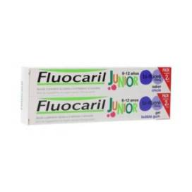 Fluocaril Junior Toothpaste 6-12 Years Bubble Flavour 2x75 Ml