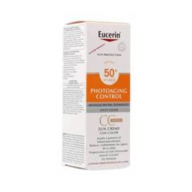 Eucerin Photoaging Control Gel Creme Cor Spf50 Tom Médio 50ml
