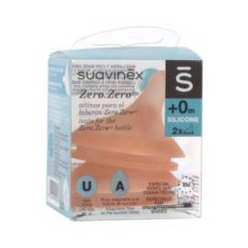 Suavinex Zero Tetina Silicona Flujo Adaptable +0m 2 Uds