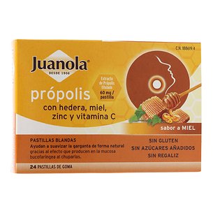 Juanola Própolis Hedera Mel 24 Comprimidos