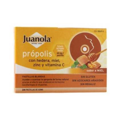 Juanola Propolis Sabor Mel 24 Comprimidos