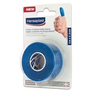 Bandagem de dedo Hansaplast 5x2,5 azul