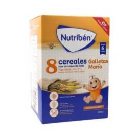 Nutriben 8 Cereales Miel Y Galletas Maria 600 g