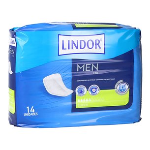 Lindor Premium Men Pad 5 Gotas 14 Uds