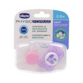 Chicco Silicone Pacifier Physio Light 2-6m Pink