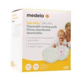 Medela Discos Absorventes Descartáveis Safe And Dry 60 Unidades