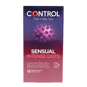 Control de Preservativo Sensual Intense Dots 12 unidades