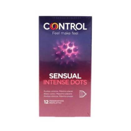 Control Preservativos Sensual Intense Dots 12 Unidades