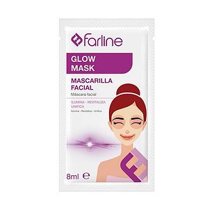 Farline Mascarilla Facial Glow Mask Crema 8 ml 10 Unidades