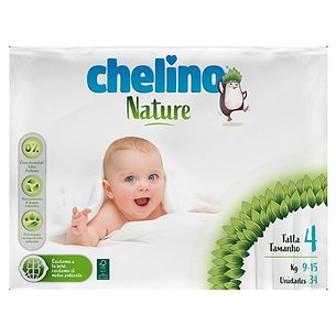 Chelino Nature Size 4 9 - 15 Kg 34 Units