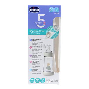 Chicco Perfect5 Neut Plástico T Silicone Mamadeira