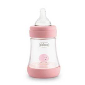 Chicco Silikon Babyflasche Perfect5 Rosa 0m+ 150ml