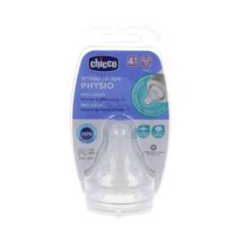 Chicco Physio Anti-colic Silicone Teat Fast Flow 4m+ 2 Units
