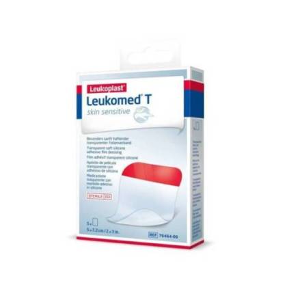Leukomed T Skin Sensitive Adhesive Sterile Dressing 7,2cm X 5cm 5 Units