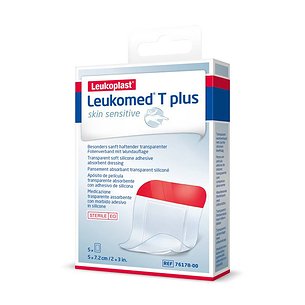 Leukomed T Plus Skin Sensit 5cmx7.2cm 5u