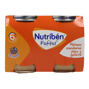 Nutriben Banana, Tangerina, Pêra e Biscoito Papinha