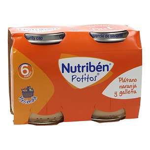 Nutriben Banana Laranja e Biscoito Papinha 2x190g