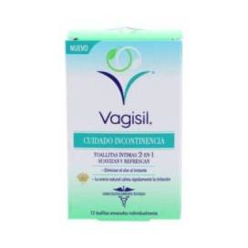 Vagisil Incontinence Care Intimate Wipes 2 In 1 12 Units
