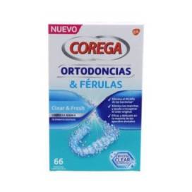 Corega Ortodoncias & Ferulas 66 Tabletas Limpiadoras