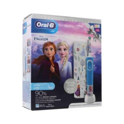 Oral B Cepillo Dental Electrico Recargable Infantil Frozen Con Estuche De Viaje