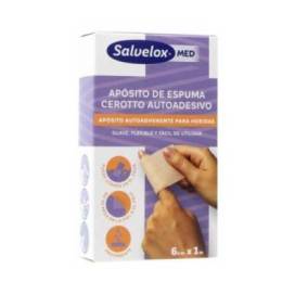 Salvelox Med Foam Plaster Aposito Adhesivo 1m X 6cm 1 Ud